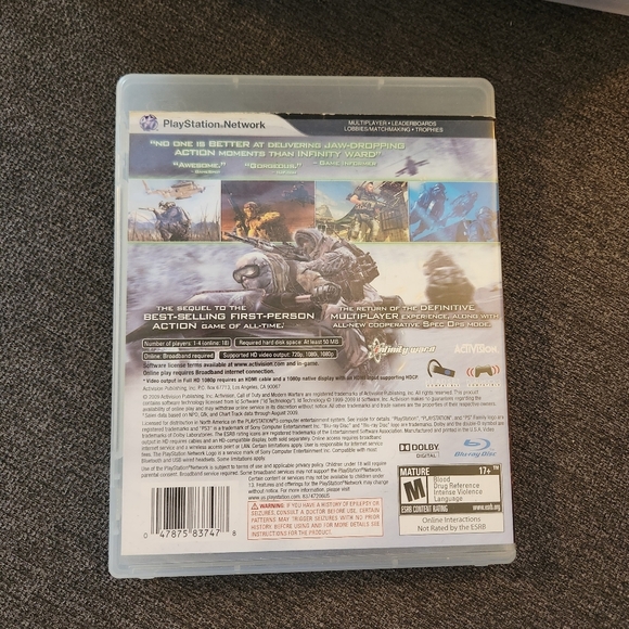 Call of Duty: Modern Warfare 2 (PlayStation 3, 2009) PS3 Video Game - Picture 2 of 3